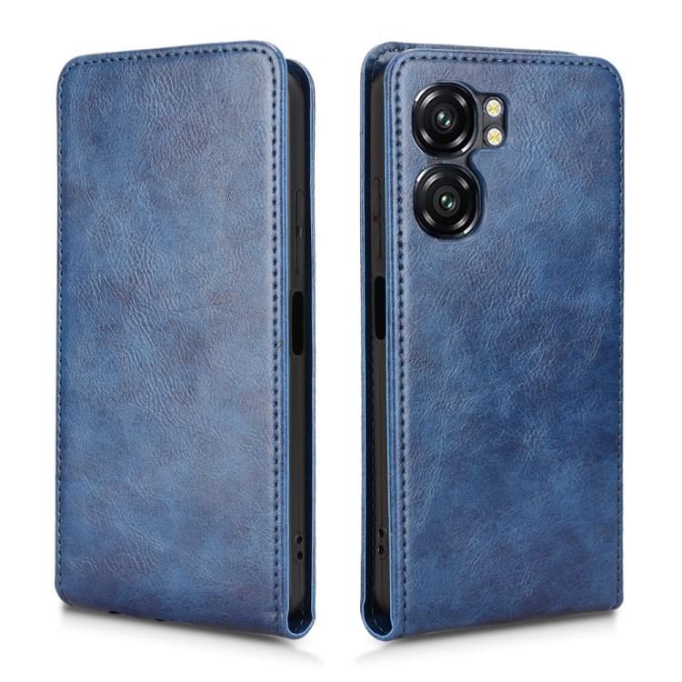 For Oukitel C58 / C58 Pro Magnetic Vertical Flip Leather Phone Case