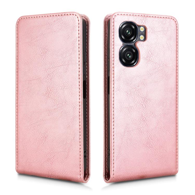 For Oukitel C58 / C58 Pro Magnetic Vertical Flip Leather Phone Case