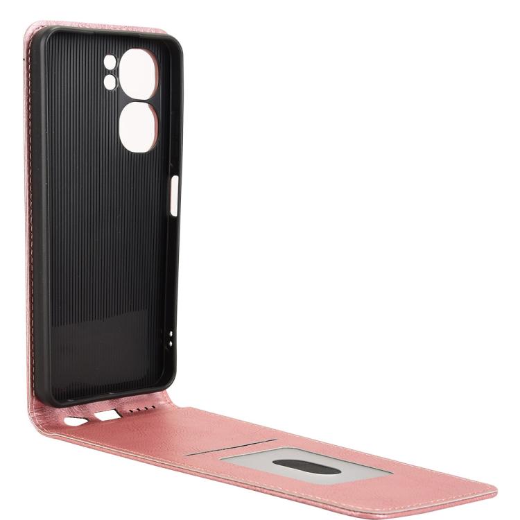 For Oukitel C58 / C58 Pro Magnetic Vertical Flip Leather Phone Case