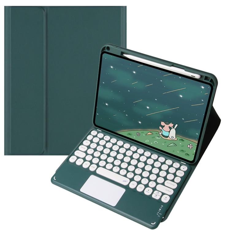 For OPPO Pad 3 / Pad 2 Candy Color Bluetooth Keyboard Leather Case, Round Key with Touchpad