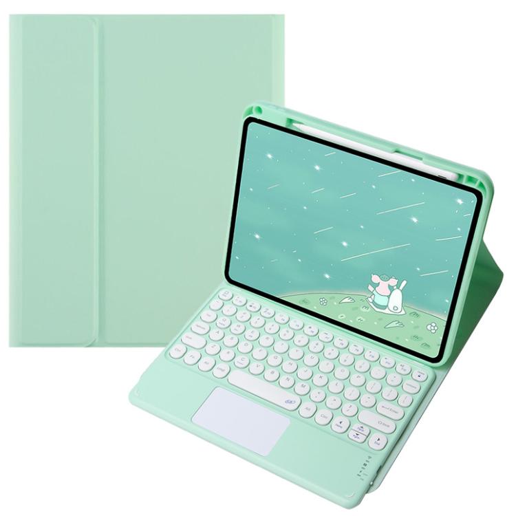 For OPPO Pad 3 / Pad 2 Candy Color Bluetooth Keyboard Leather Case, Round Key with Touchpad