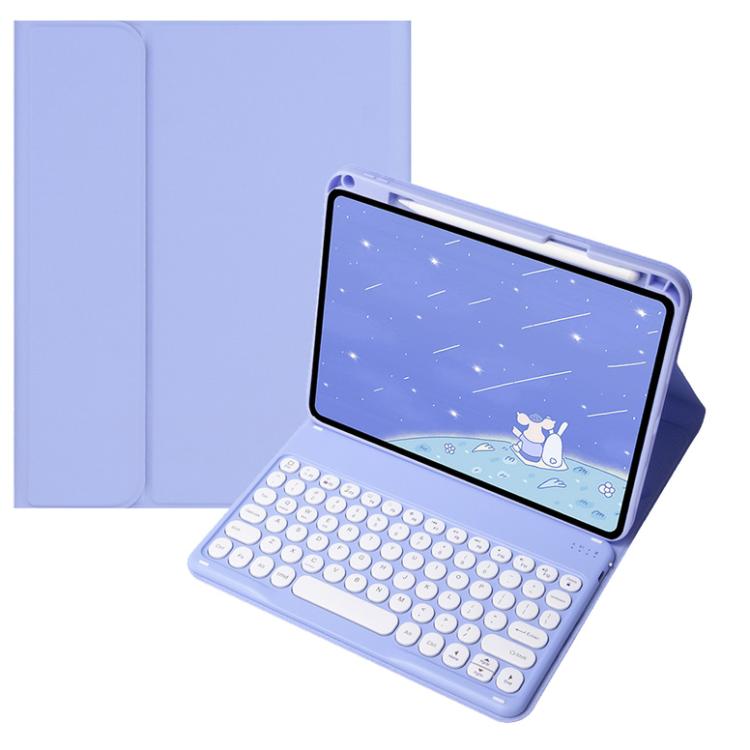 For OPPO Pad 3 / Pad 2 Candy Color Bluetooth Keyboard Leather Case, Round Key