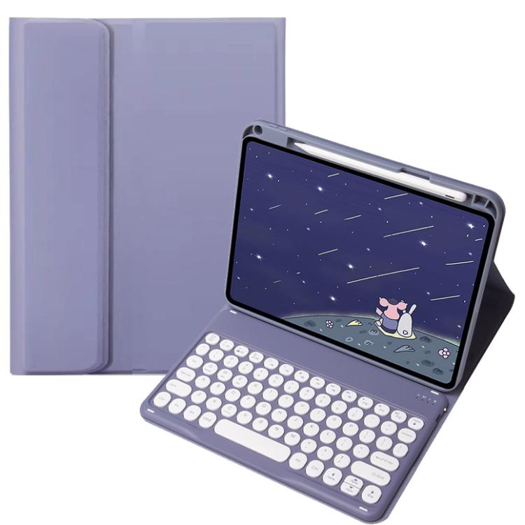For OPPO Pad 3 / Pad 2 Candy Color Bluetooth Keyboard Leather Case, Round Key
