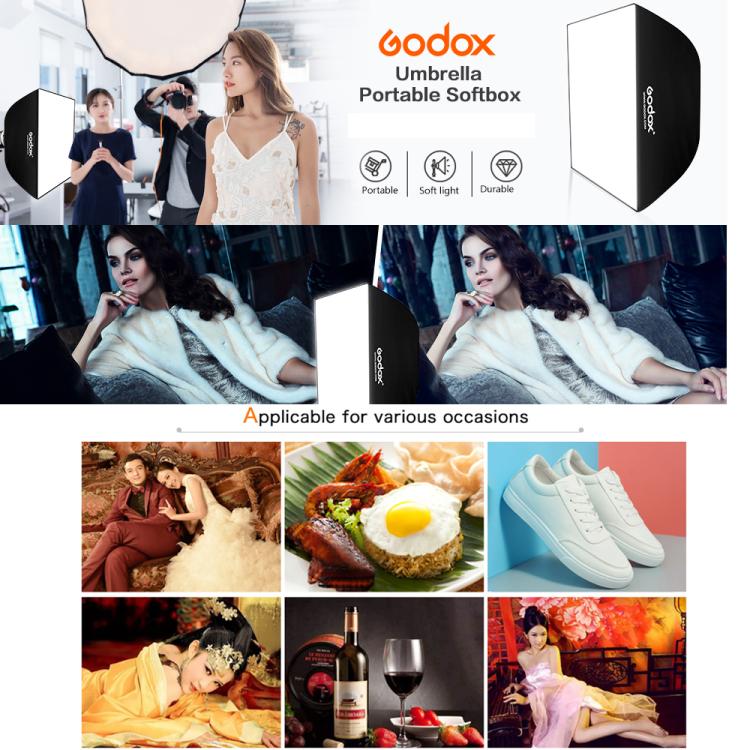 Godox UB Series Four Corner Umbrella Softbox, Size:60 x 90cm