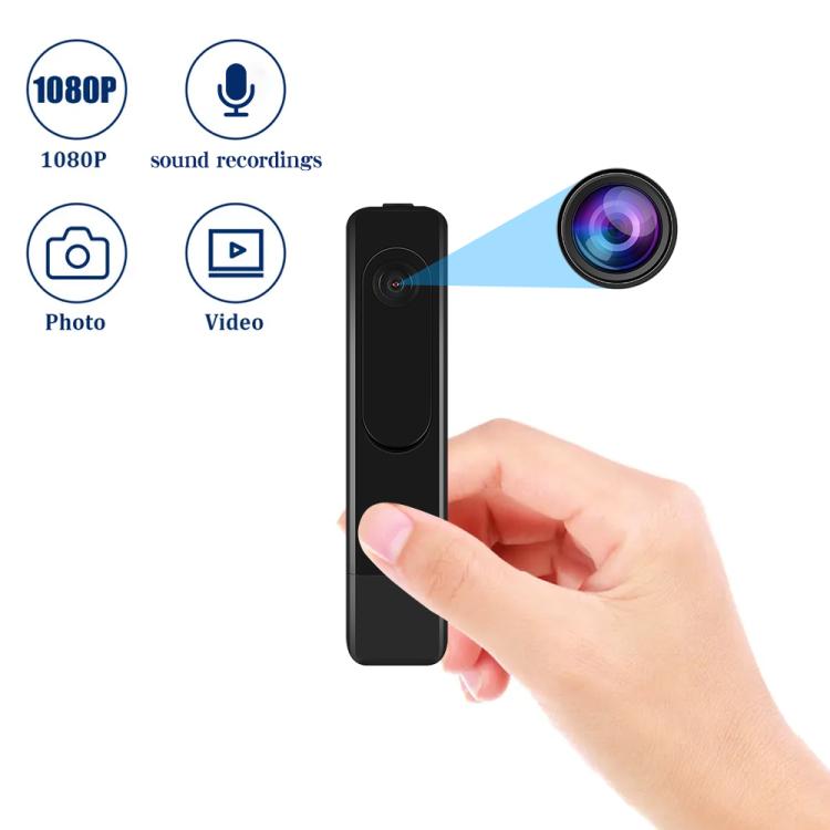 T008 1080P HD Video Recorder - Black