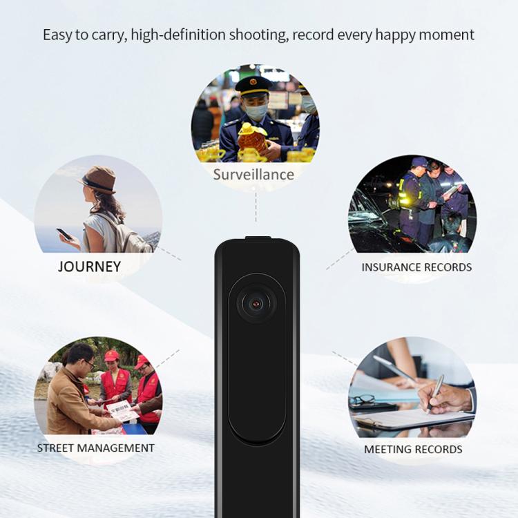 T008 1080P HD Video Recorder - Black