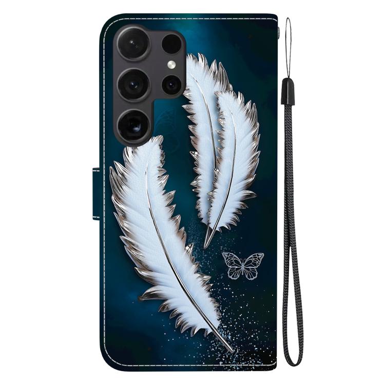 For Samsung Galaxy S24 Ultra 5G Crystal Texture Colored Drawing Leather Phone Case