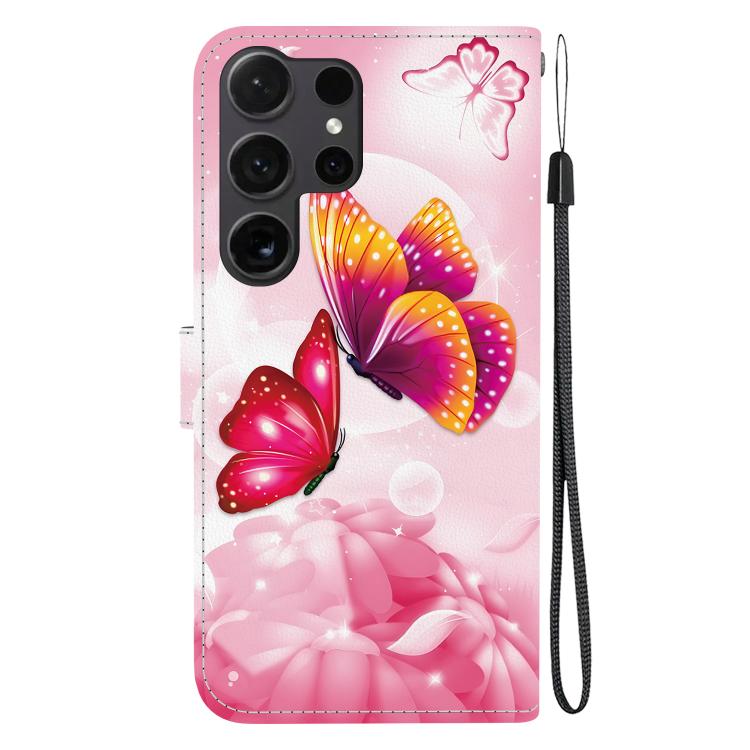 For Samsung Galaxy S24 Ultra 5G Crystal Texture Colored Drawing Leather Phone Case