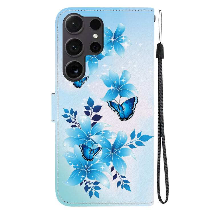 For Samsung Galaxy S24 Ultra 5G Crystal Texture Colored Drawing Leather Phone Case