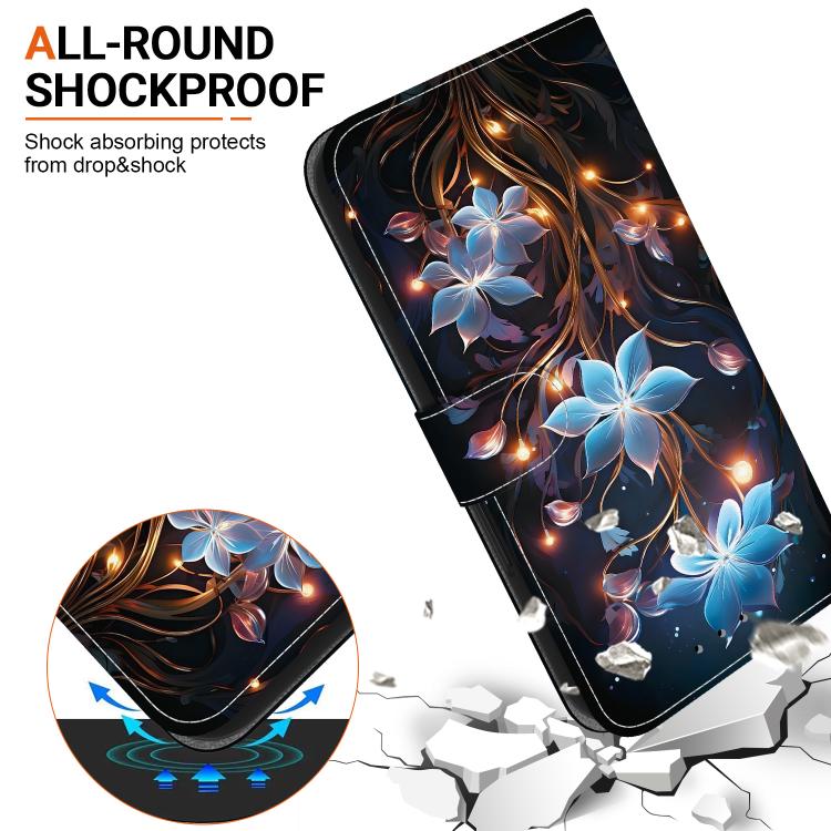 For Samsung Galaxy S24 5G Crystal Texture Colored Drawing Leather Phone Case