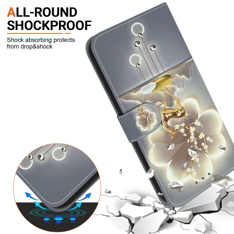 For Samsung Galaxy S23 FE 5G Crystal Texture Colored Drawing Leather Phone Case