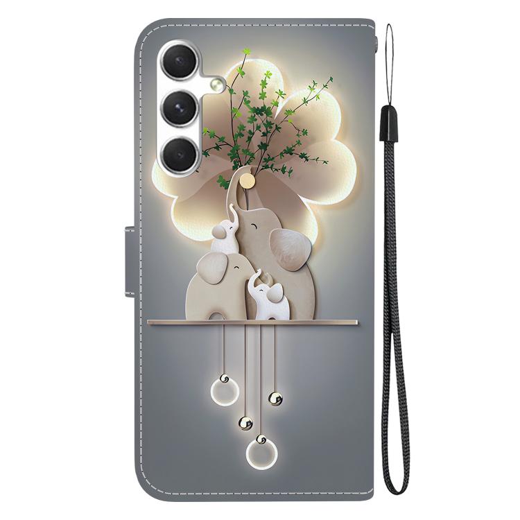 For Samsung Galaxy S23 FE 5G Crystal Texture Colored Drawing Leather Phone Case