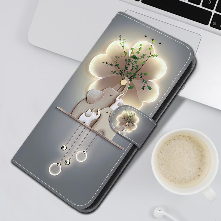 For Samsung Galaxy S23 5G Crystal Texture Colored Drawing Leather Phone Case