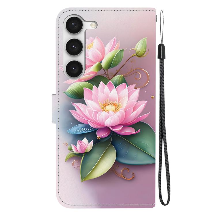 For Samsung Galaxy S23 5G Crystal Texture Colored Drawing Leather Phone Case