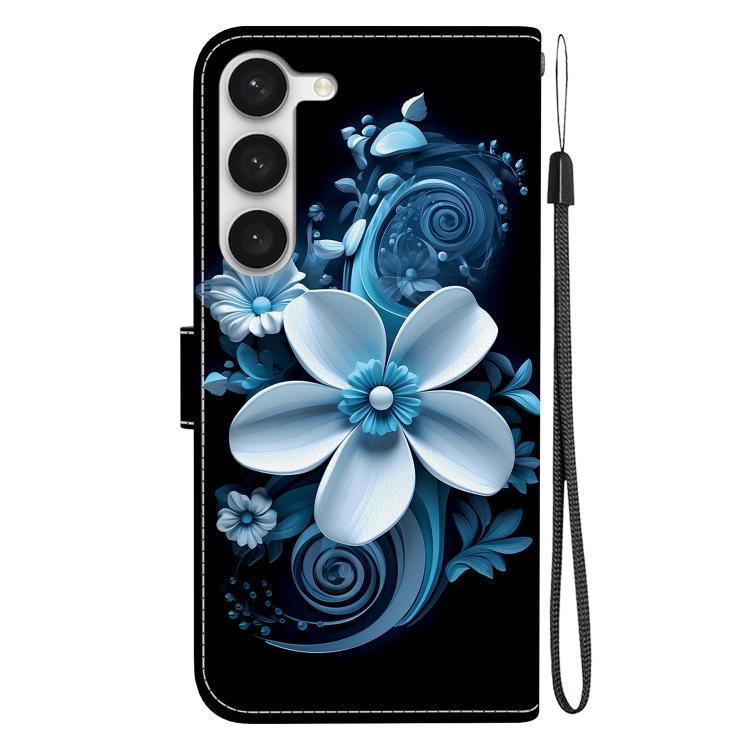 For Samsung Galaxy S23 5G Crystal Texture Colored Drawing Leather Phone Case