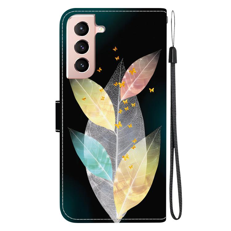 For Samsung Galaxy S22 5G Crystal Texture Colored Drawing Leather Phone Case