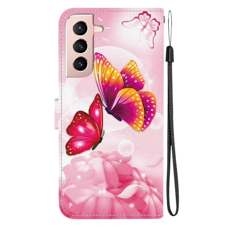 For Samsung Galaxy S22 5G Crystal Texture Colored Drawing Leather Phone Case