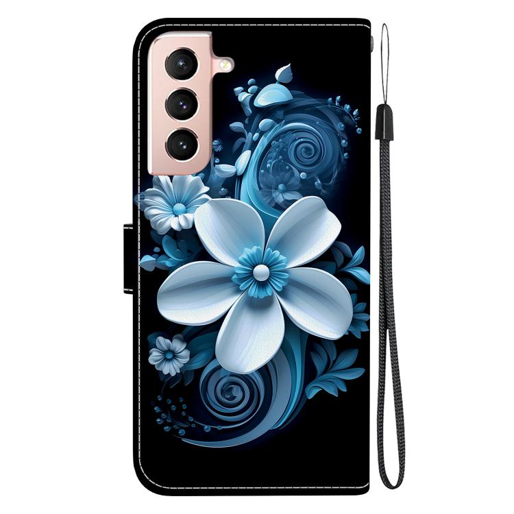 For Samsung Galaxy S21 5G Crystal Texture Colored Drawing Leather Phone Case