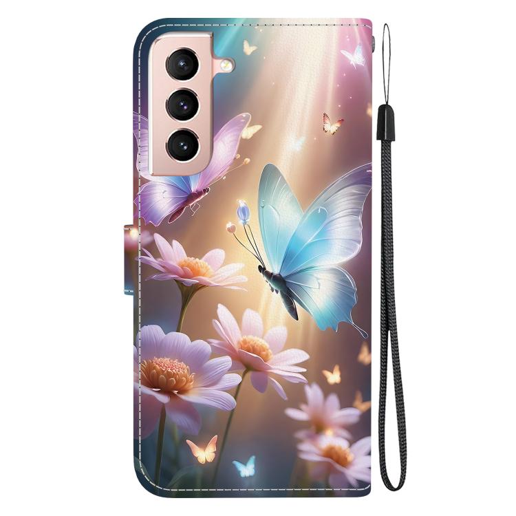 For Samsung Galaxy S21 5G Crystal Texture Colored Drawing Leather Phone Case