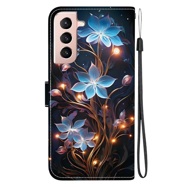 For Samsung Galaxy S21 5G Crystal Texture Colored Drawing Leather Phone Case