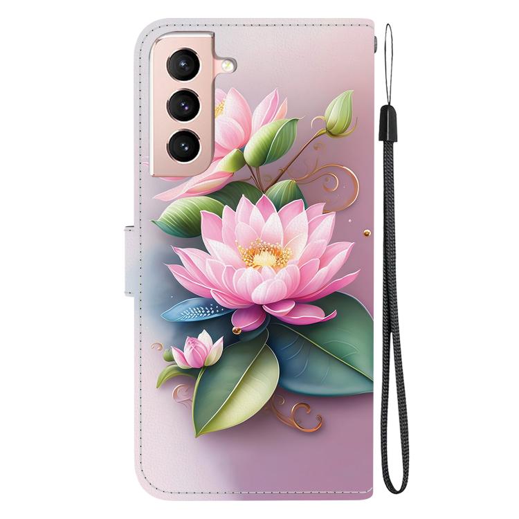 For Samsung Galaxy S21 FE 5G Crystal Texture Colored Drawing Leather Phone Case