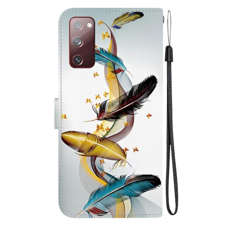 For Samsung Galaxy S20 FE Crystal Texture Colored Drawing Leather Phone Case