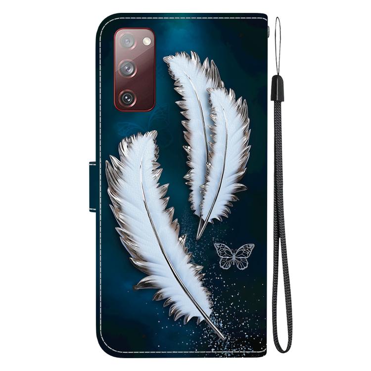 For Samsung Galaxy S20 FE Crystal Texture Colored Drawing Leather Phone Case