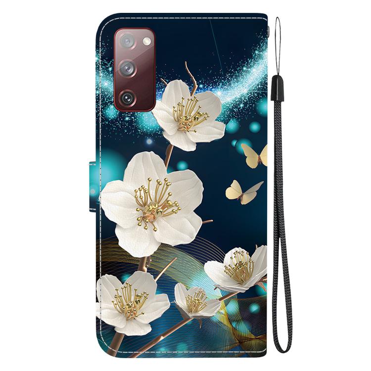 For Samsung Galaxy S20 FE Crystal Texture Colored Drawing Leather Phone Case