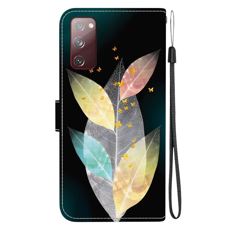 For Samsung Galaxy S20 FE Crystal Texture Colored Drawing Leather Phone Case