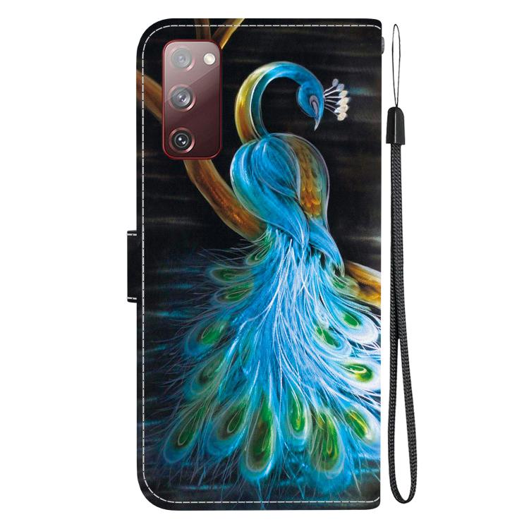 For Samsung Galaxy S20 FE Crystal Texture Colored Drawing Leather Phone Case