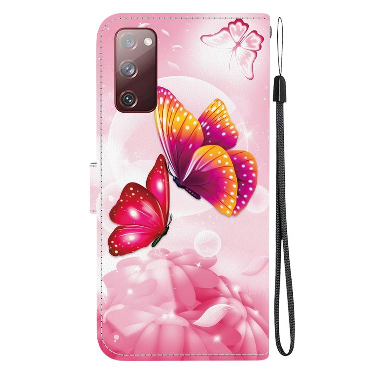 For Samsung Galaxy S20 FE Crystal Texture Colored Drawing Leather Phone Case