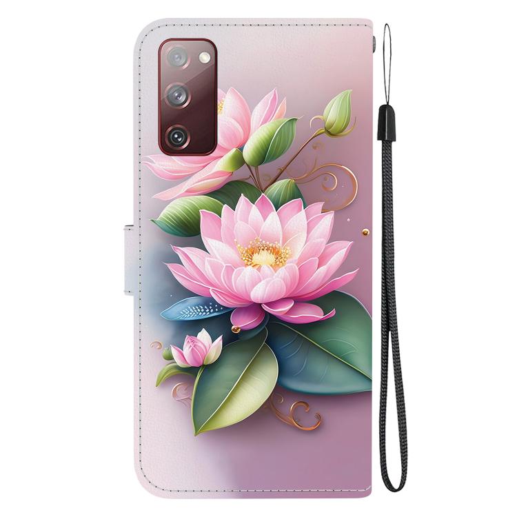 For Samsung Galaxy S20 FE Crystal Texture Colored Drawing Leather Phone Case