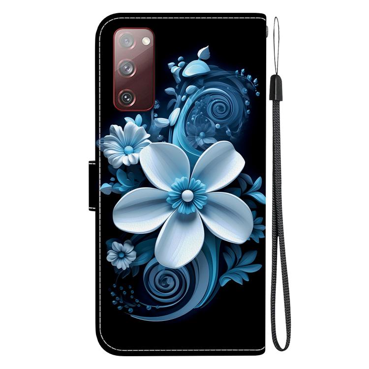 For Samsung Galaxy S20 FE Crystal Texture Colored Drawing Leather Phone Case