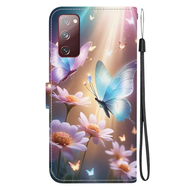 For Samsung Galaxy S20 FE Crystal Texture Colored Drawing Leather Phone Case