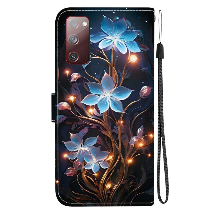 For Samsung Galaxy S20 FE Crystal Texture Colored Drawing Leather Phone Case