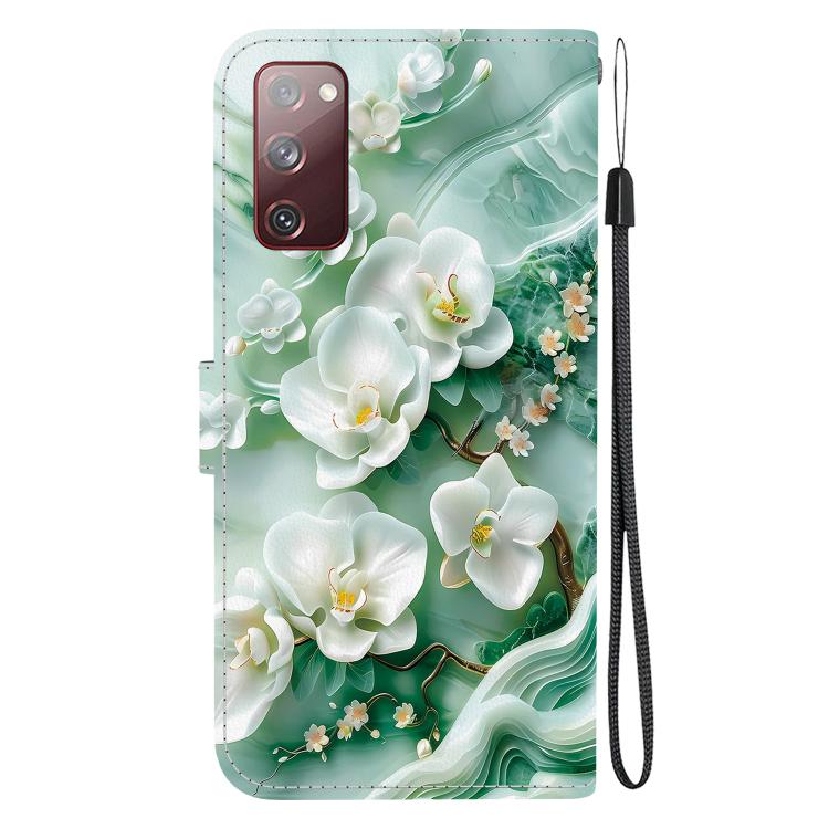 For Samsung Galaxy S20 FE Crystal Texture Colored Drawing Leather Phone Case