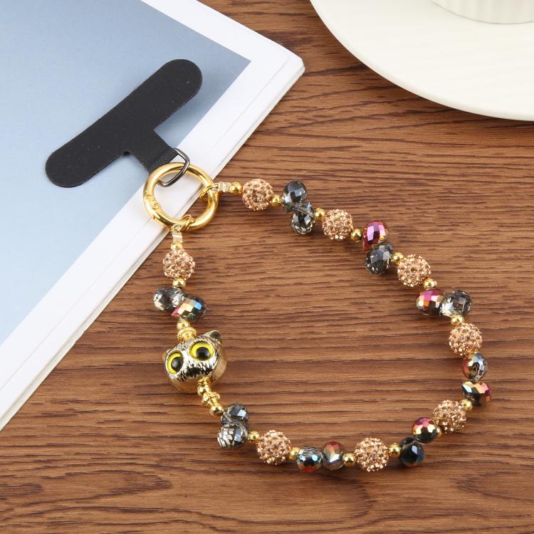 Cat Eye Bead Chain Anti-Lost Phone Short Lanyard