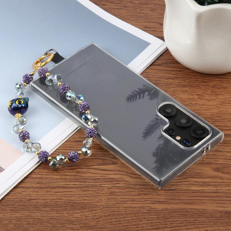 Cat Eye Bead Chain Anti-Lost Phone Short Lanyard