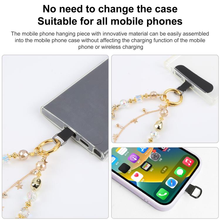 Tassels Diamond Chain Phone Anti-lost Short Lanyard