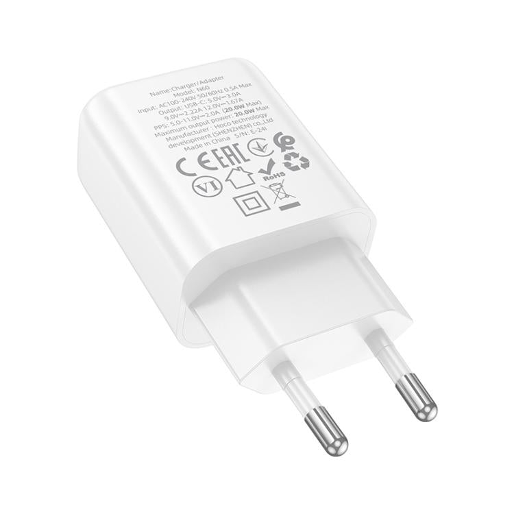 hoco N60 PD20W Type-C Single Port Charger, Specification:EU Plug