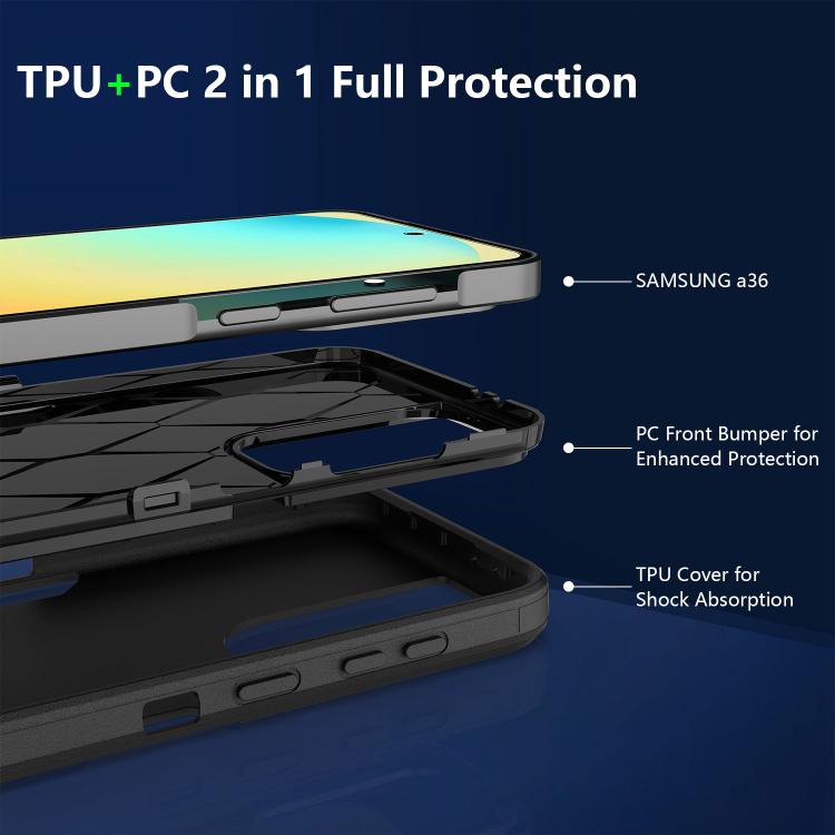 For Samsung Galaxy A36 Magnetic PC Hybrid TPU Phone Case