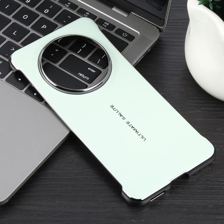 For Huawei Mate 70 Pro / Pro+ Plain Leather Electroplated PC Phone Case