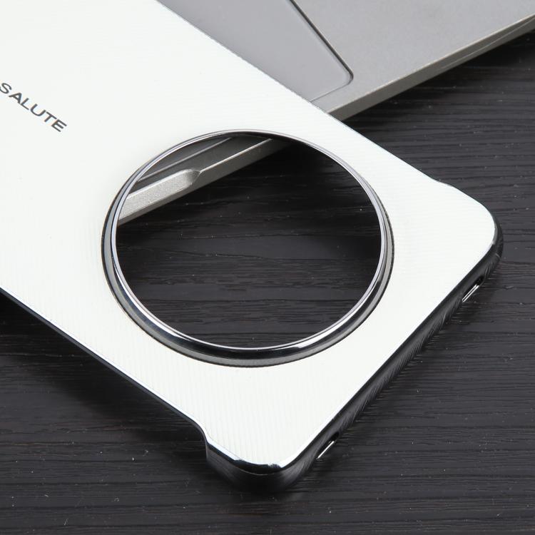 For Huawei Mate 70 Pro / Pro+ Plain Leather Electroplated PC Phone Case
