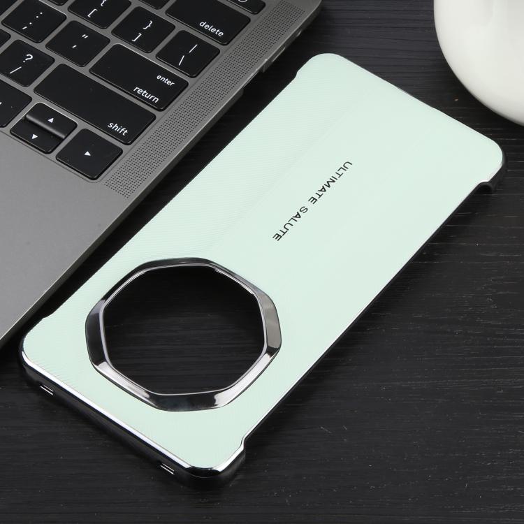 For Huawei Mate 70 RS Ultimate Plain Leather Electroplated PC Phone Case