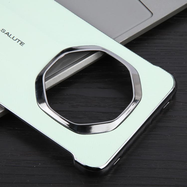 For Huawei Mate 70 RS Ultimate Plain Leather Electroplated PC Phone Case