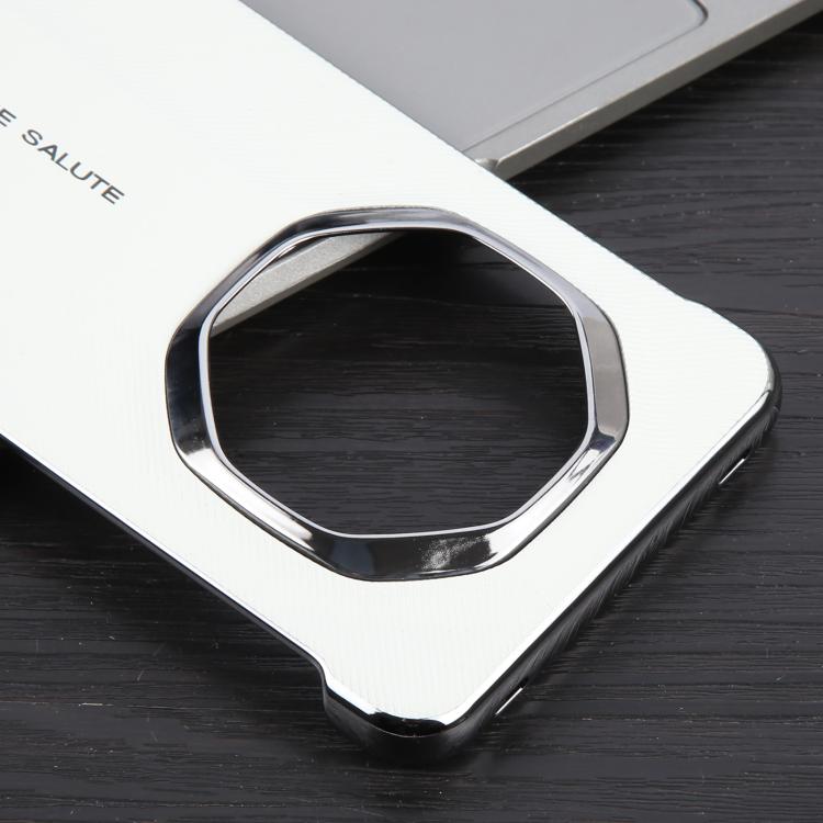 For Huawei Mate 70 RS Ultimate Plain Leather Electroplated PC Phone Case