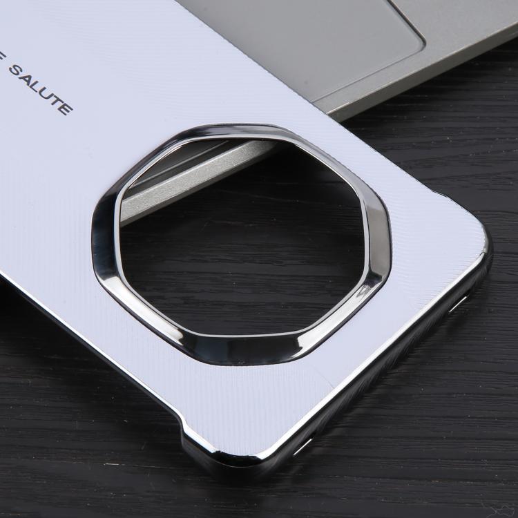 For Huawei Mate 70 RS Ultimate Plain Leather Electroplated PC Phone Case