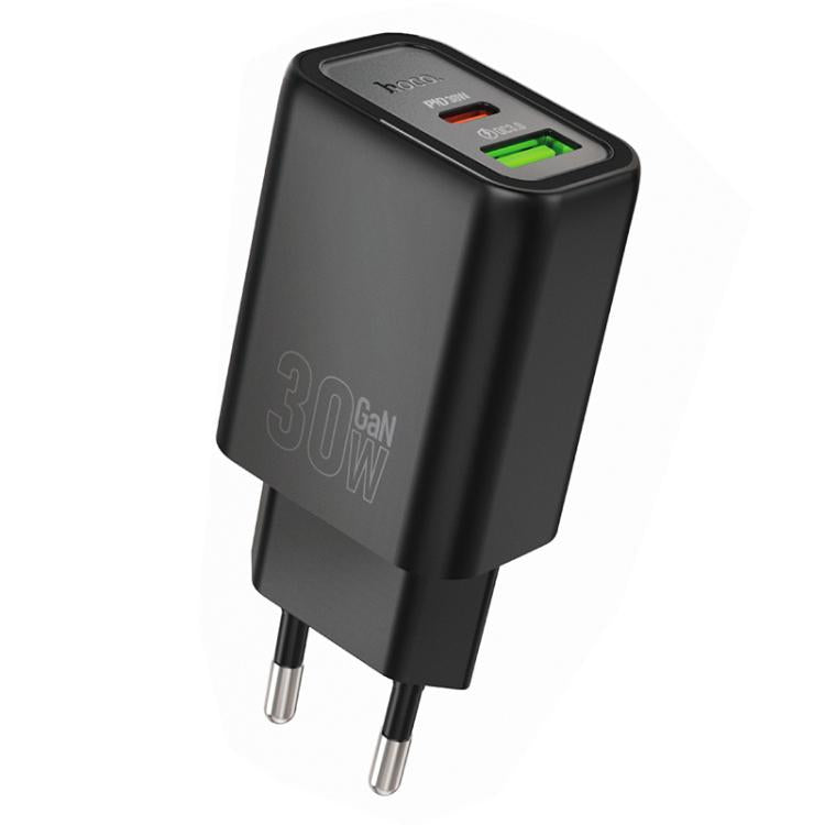 hoco N63 PD30W+QC3.0 Dual Port Charger, Specification:EU Plug
