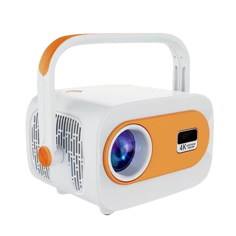 JY325 1280 x 720P 200ANSI Amlogic H713 CPU Android 11.0 Portable Projector, EU Plug - White
