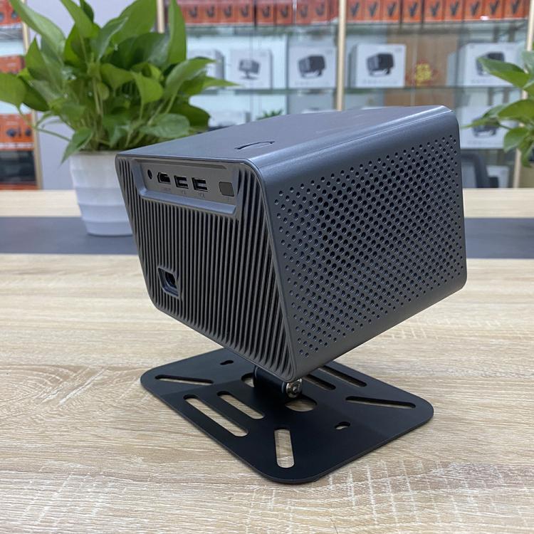 M10 Plus 1280 x 720P 200ANSI Amlogic H713 CPU Android 11 Smart Projector with Bracket, UK Plug - Metal Grey